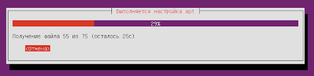 Установка Ubuntu mini.iso + Xubuntu core шаг21